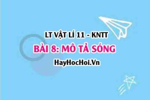 Lý thuyết Vật lí 11 Kết nối tri thức bài 8: Mô tả sóng: Các đại lượng đặc trưng của sóng